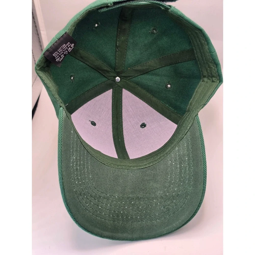 Philadelphia Eagles Green Adjustable Strapback Hat Embroidered Logo Mens OSFA